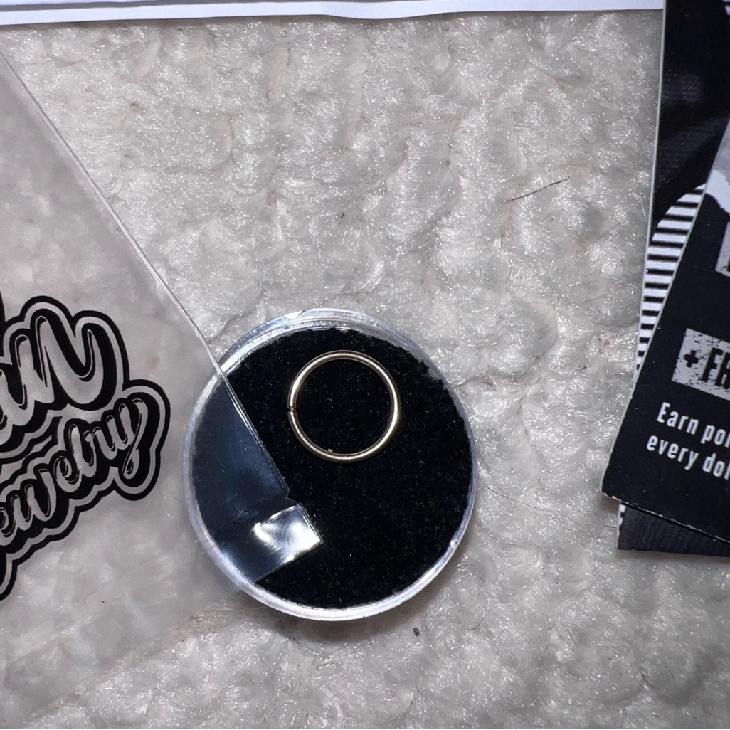 14kt Gold Nose Hoop